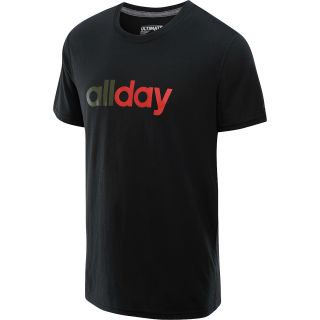 adidas Mens All Day Short Sleeve T Shirt   Size Large, Black