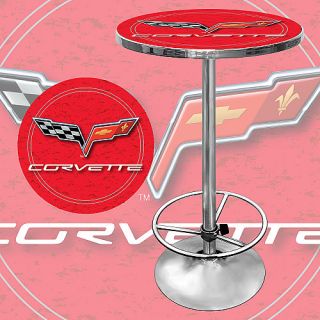 Trademark Global Corvette C6 Pub Table   Red (GM2000R C6 COR)