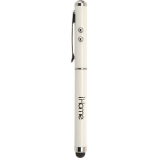 iHOME 3 in 1 Stylus   iPad and iPhone, White