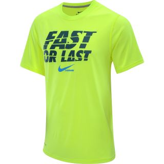 NIKE Mens Dri FIT Legend Fast Or Last Short Sleeve Lacrosse T Shirt   Size Xl,