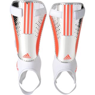 adidas 11Pro Chrome Shin Guards   Size Large, Silver/red