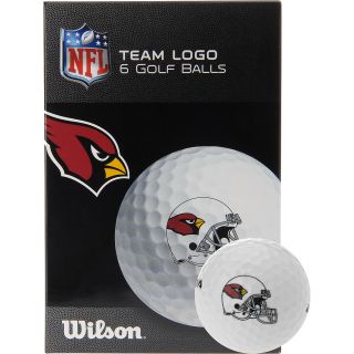 WILSON Arizona Cardinals Golf Balls   6 Pack, White