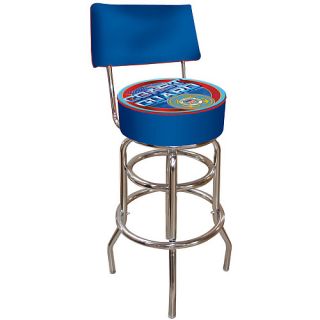 Trademark Global United States Coast Guard Padded Bar Stool with Back (MIL1100 