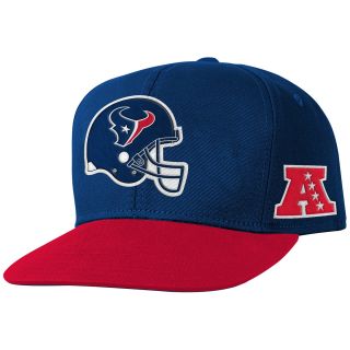 NFL Team Apparel Youth Houston Texans Helmet Logo Snapback Team Color Cap  
