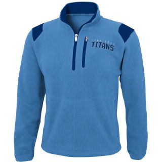 NFL Team Apparel Youth Tennesse Titans Quarter Zip Micro Fleece Jacket   Size