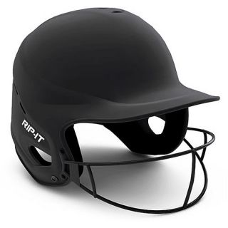 RIP IT Fit Matte with Vision Pro Fastpitch Softball Helmet   Adult, Black (VISX 