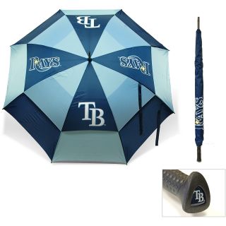Team Golf MLB Tampa Bay Rays 62 Inch Double Canopy Golf Umbrella (637556976697)