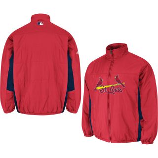 MAJESTIC ATHLETIC Youth St. Louis Cardinals Double Climate On Field Full Zip