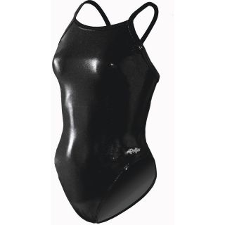 Dolfin Womens Metallics HP Back Swimsuit   Size 30, Onyx (9950L 307 30)