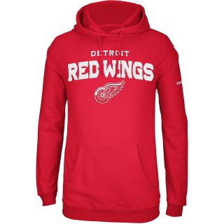 REEBOK Mens Detroit Red Wings Playbook Fleece Hoody   Size Large, Red