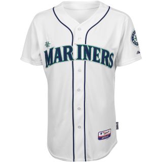 Majestic Athletic Seattle Mariners Blank Authentic Home Cool Base Jersey   Size