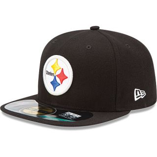NEW ERA Mens Pittsburgh Steelers Official On Field 59FIFTY Fitted Cap   Size