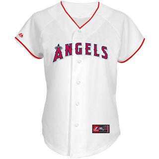 Majestic Athletic Los Angeles Angels Womens Jered Weaver Replica Home Jersey  