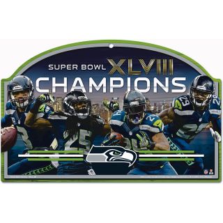 Wincraft Seattle Seahawks Super Bowl 48 Champions 11x17 Wood Sign (22539026)