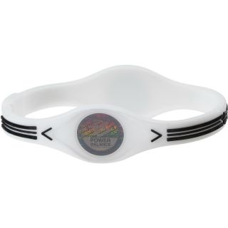 POWER BALANCE Viper Silicone Wristband   Size Large, White/black