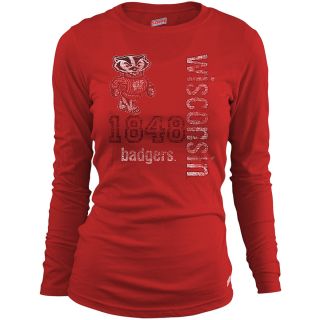 SOFFE Girls Wisconsin Badgers Long Sleeve T Shirt   Red   Size Large,