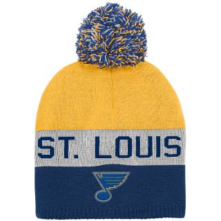 REEBOK Youth St. Louis Blues Uncuffed Pom Knit Hat   Size Youth