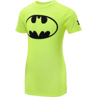 UNDER ARMOUR Boys Alter Ego Batman Fitted Short Sleeve T Shirt   Size Large,