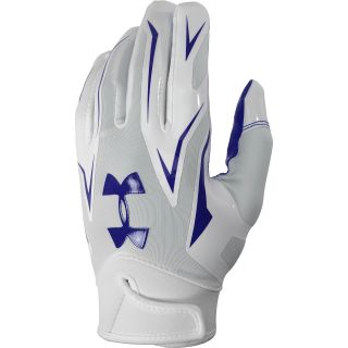 UNDER ARMOUR Adult F4 Football Receiver Gloves   Size Large, Royal/white