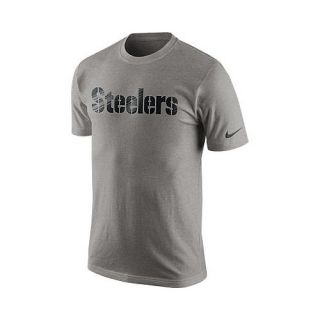 NIKE Mens Pittsburgh Steelers Wordmark Short Sleeve T Shirt   Size Large, Dk.