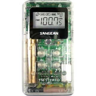 Sangean Pocket AM/FM Digital Radio (Clear) (SNGDT120C)
