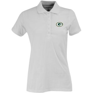 Antigua Womens Green Bay Packers Spark 100% Cotton Washed Jersey 6 Button