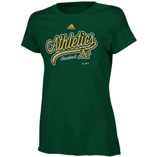adidas Girls Oakland Athletics Like Amazing Short Sleeve T Shirt   Size Medium