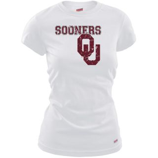 MJ Soffe Womens Oklahoma Sooners T Shirt   White   Size Large, Oklahoma