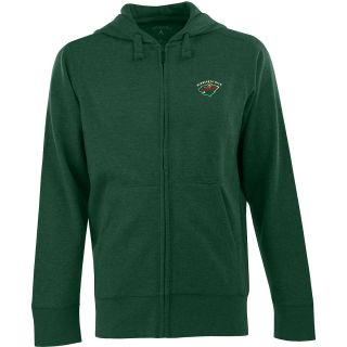 Antigua Mens Minnesota Wild Fleece Full Zip Hooded Sweatshirt   Size XL/Extra