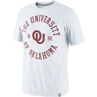 NIKE Mens Oklahoma Sooners Vault Rewind Football Short Sleeve T Shirt   Size