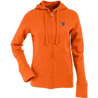 Antigua Womens Syracuse Orange Signature Hooded Full Zip Sweatshirt   Size