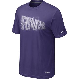 NIKE Mens Baltimore Ravens Chalk Boom Short Sleeve T Shirt   Size 4xl,