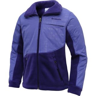 COLUMBIA Girls Benton Springs Overlay Fleece Jacket   Size Xl, Hyper Purple