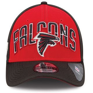 NEW ERA Mens Atlanta Falcons Draft 39THIRTY Stretch Fit Cap   Size M/l, Black