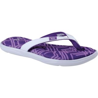 UNDER ARMOUR Womens Marbella IV Grid Sandals   Size 6b, Purple/white