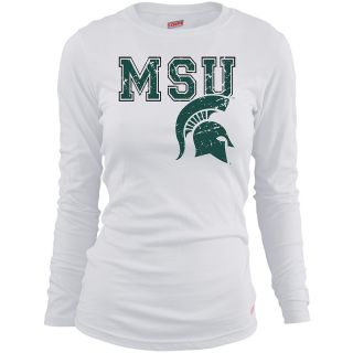 MJ Soffe Girls Michigan State Spartans Long Sleeve T Shirt   White   Size