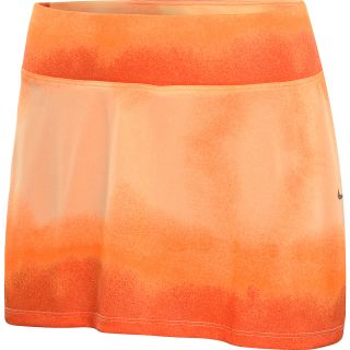 NIKE Womens Printed Knit Running Skirt   Size Xl, Electro Orange/red