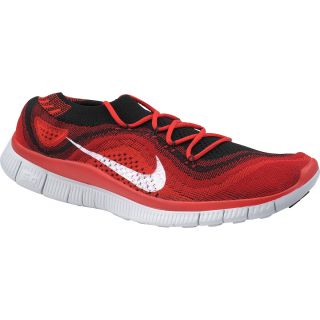 NIKE Mens Free Flyknit+ Running Shoes   Size 11, Black/red
