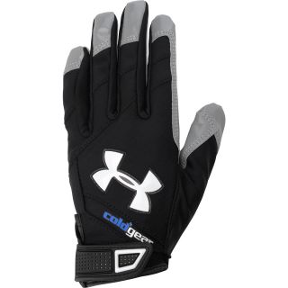 UNDER ARMOUR Adult ColdGear Storm Football Gloves   Size Xl, Black