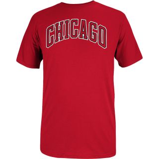 adidas Mens Chicago Bulls Dime Graphic Short Sleeve T Shirt   Size Medium, Red