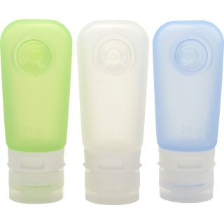 HUMAN GEAR GoToob Squeezable 2 oz Travel Tubes   3 Pack   Size Medium, Assorted