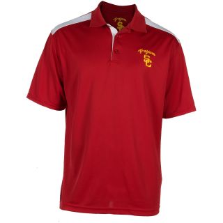 289C APPAREL Mens USC Trojans Performance Edge Polo Shirt   Size Xl, Cardinal