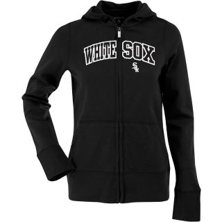 Antigua Womens Chicago White Sox Signature Hood Applique Full Zip Sweatshirt  