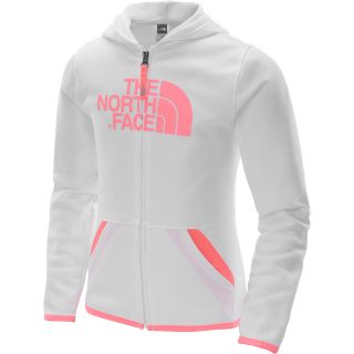 THE NORTH FACE Girls Performance Full Zip Hoodie   Size Small, White