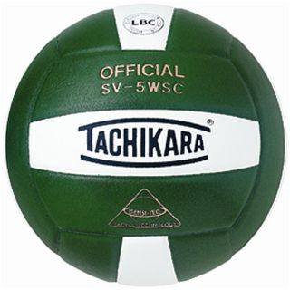 Tachikara Indoor Composite Volleyball, Dark Green/white (SV5WSC.DGW)