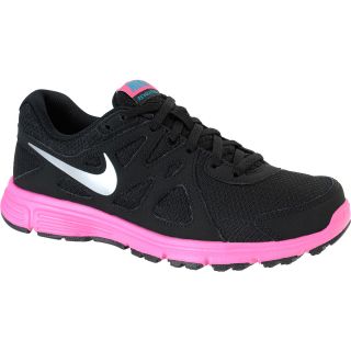 NIKE Girls Revolution 2 Running Shoes   Size 3.5, Black/pink