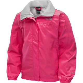 THE NORTH FACE Girls Resolve Rain Jacket   Size Medium, Passion Pink