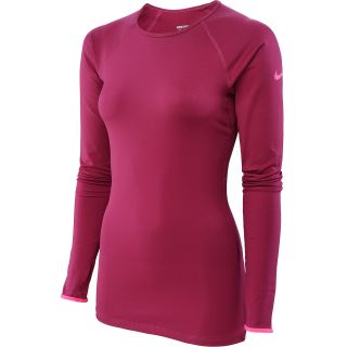 NIKE Womens Pro Hyperwarm Tipped Long Sleeve T Shirt   Size XS/Extra Small,