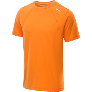 PUMA Mens PE Training Multi Short Sleeve T Shirt   Size Large, Orange