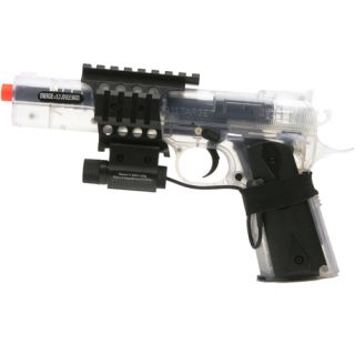 Colt 1911 Spring Powered Airsoft Pistol in with Laser, Clear (18344 WSC)